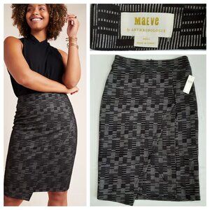 Faux Wrap Midi Pencil Skirt (Anthropologie)